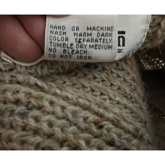 Samuel Jason Vintage 80s Sweater  Women's 38 / US 10  Speckled Cardigan Duster - Picture 6 of 6